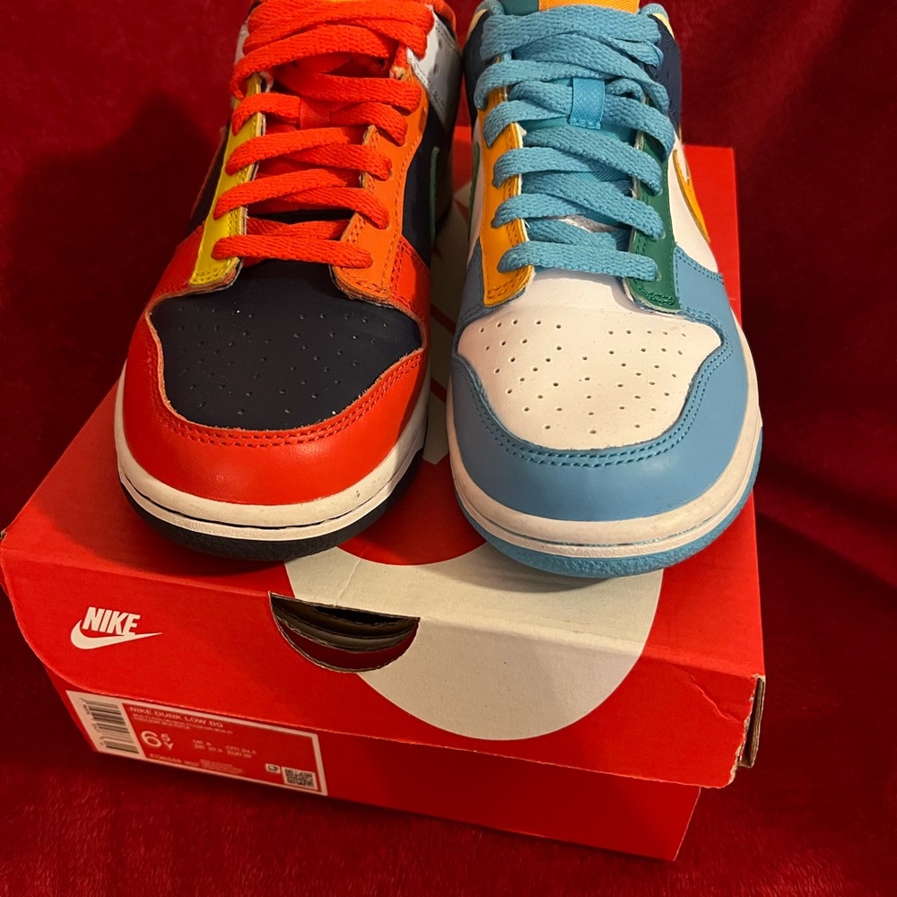Nike Dunk Low BG Multi-Color trainers - Picture 6 of 6